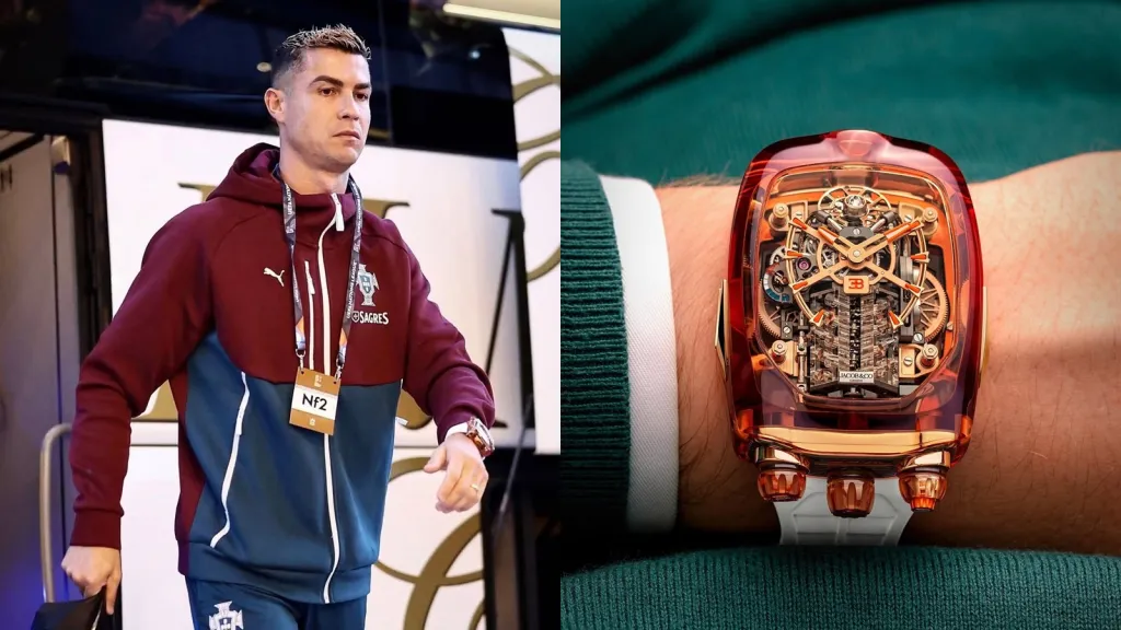 Cristiano Ronaldo’s ₹15 Crore Custom Bugatti Watch Blends Luxury Engineering With Football Stardom
