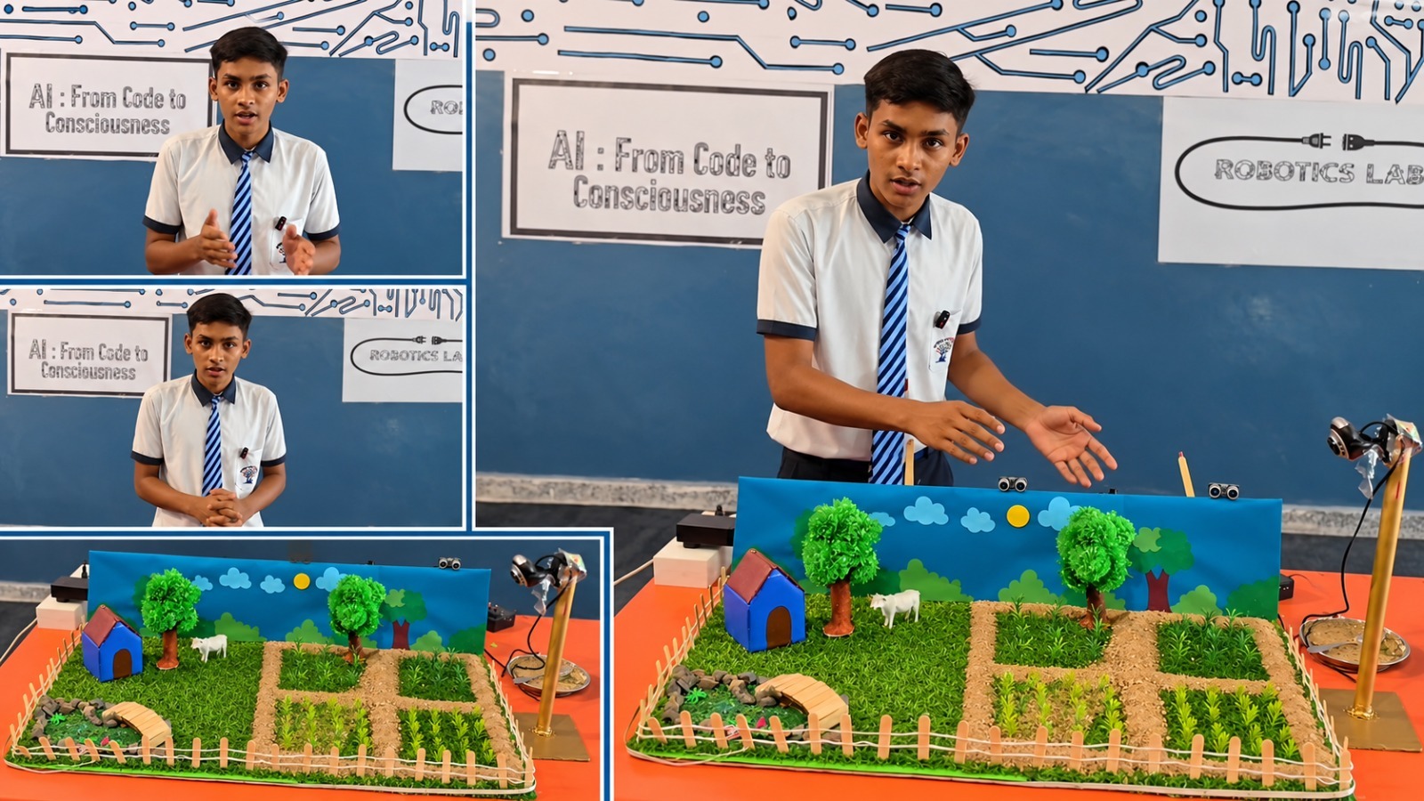 Mother World School Student Yash Sharma Explores Robotics and Technology-Based Solutions for Farmers