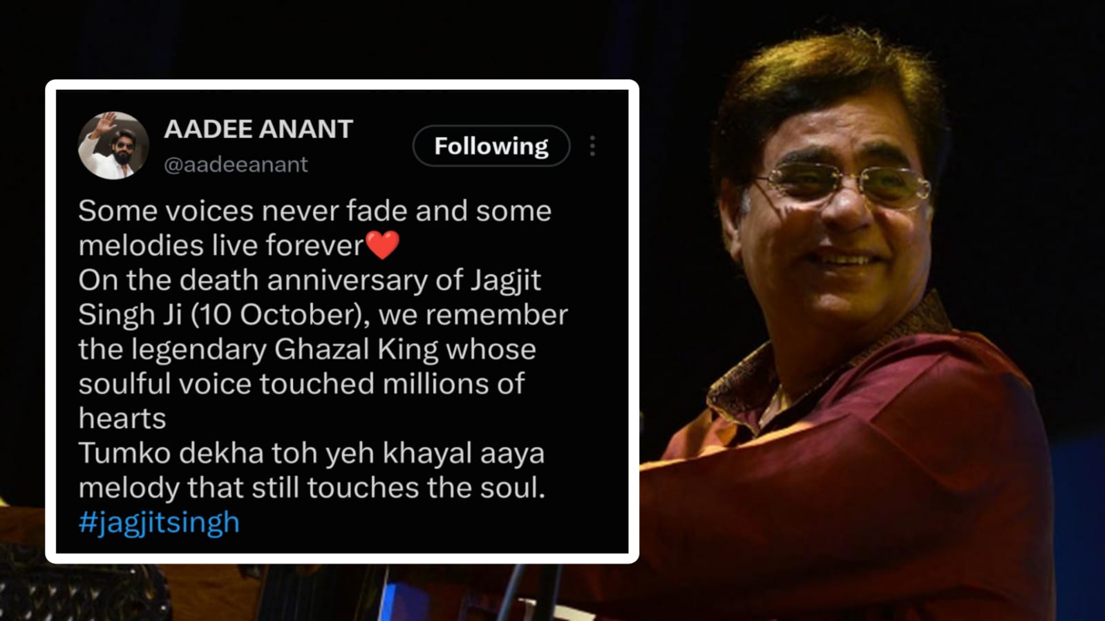 Film Director Aadeeanant Remembers Ghazal Maestro Jagjit Singh on His 15th Death Anniversary