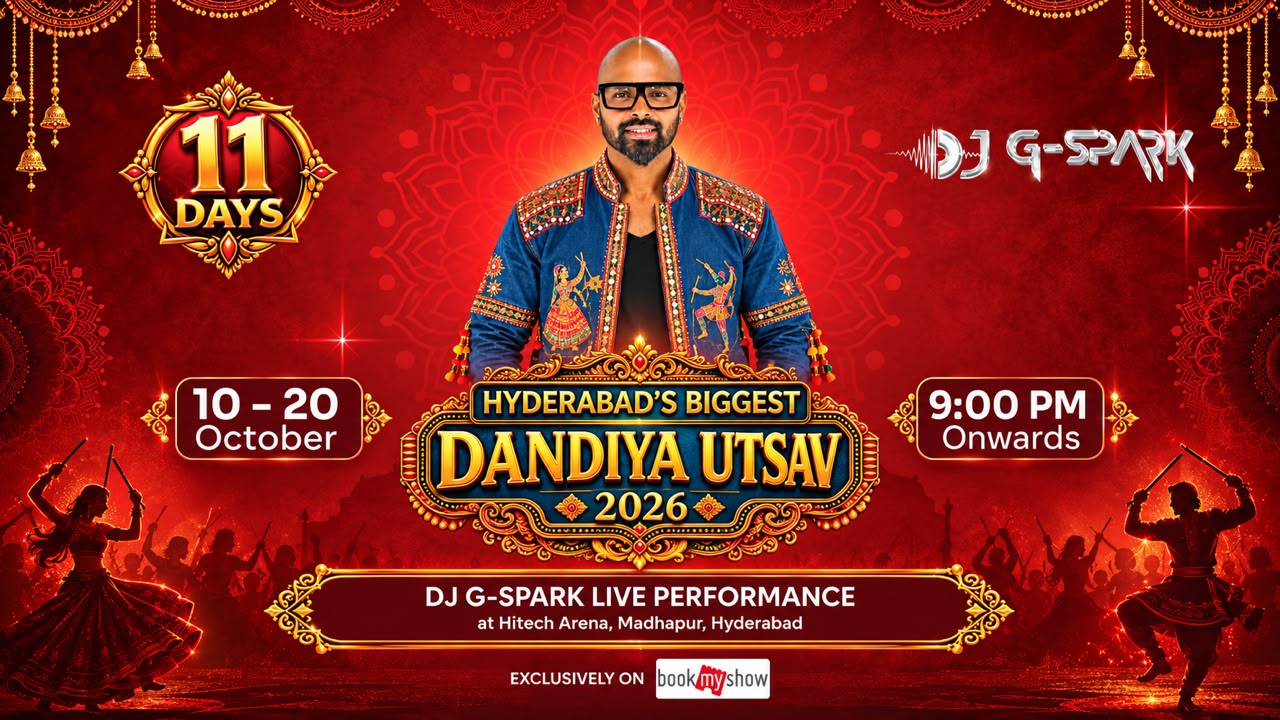 DJ G-Spark to Bring High-Energy Sets to Hyderabad’s Biggest Dandiya Utsav 2026