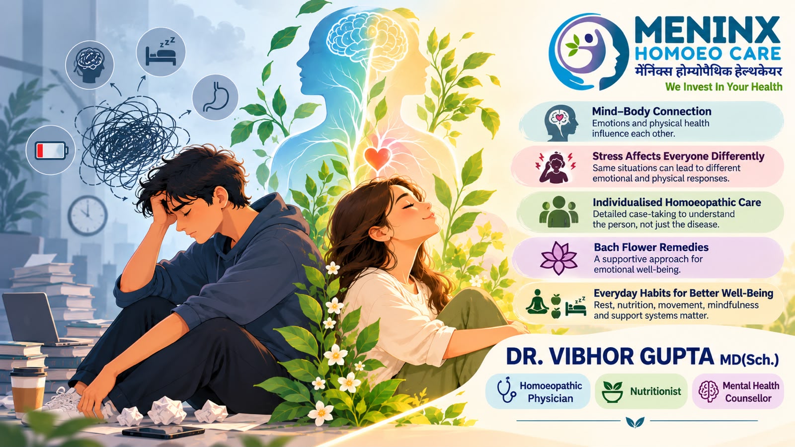 Stress, Mental Health and Homoeopathy: Dr. Vibhor Gupta Explains the Mind–Body Connection
