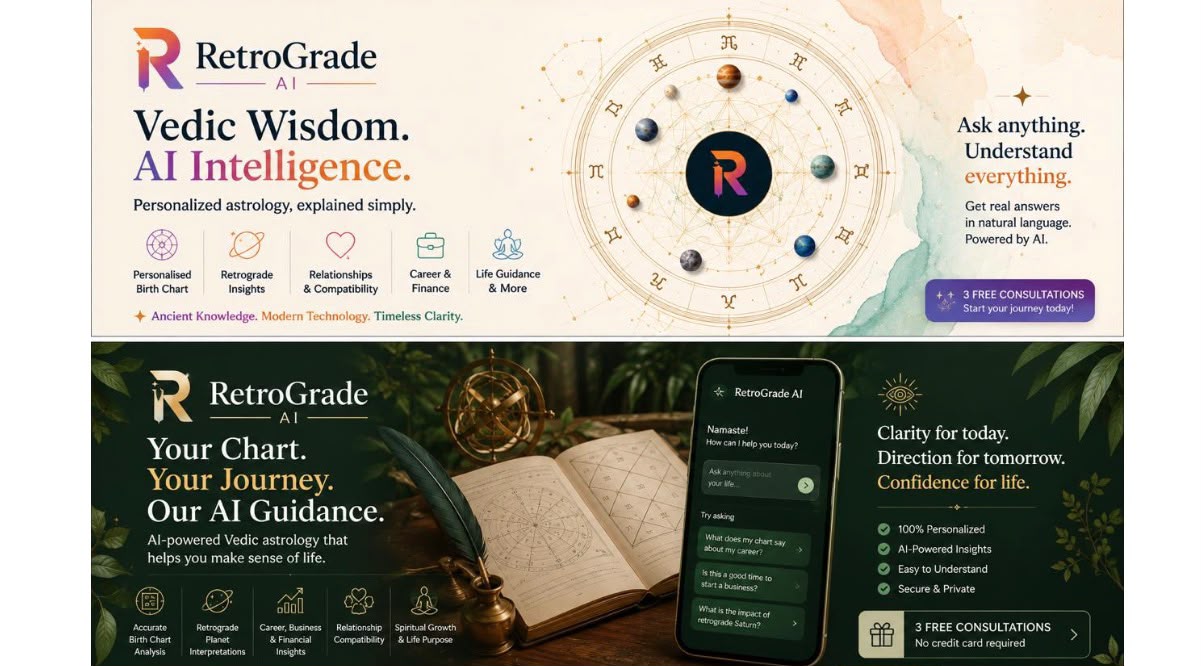 Retrograde Launches AI-Powered Vedic Astrology Platform Built by a Teenager and Veteran Astrologer