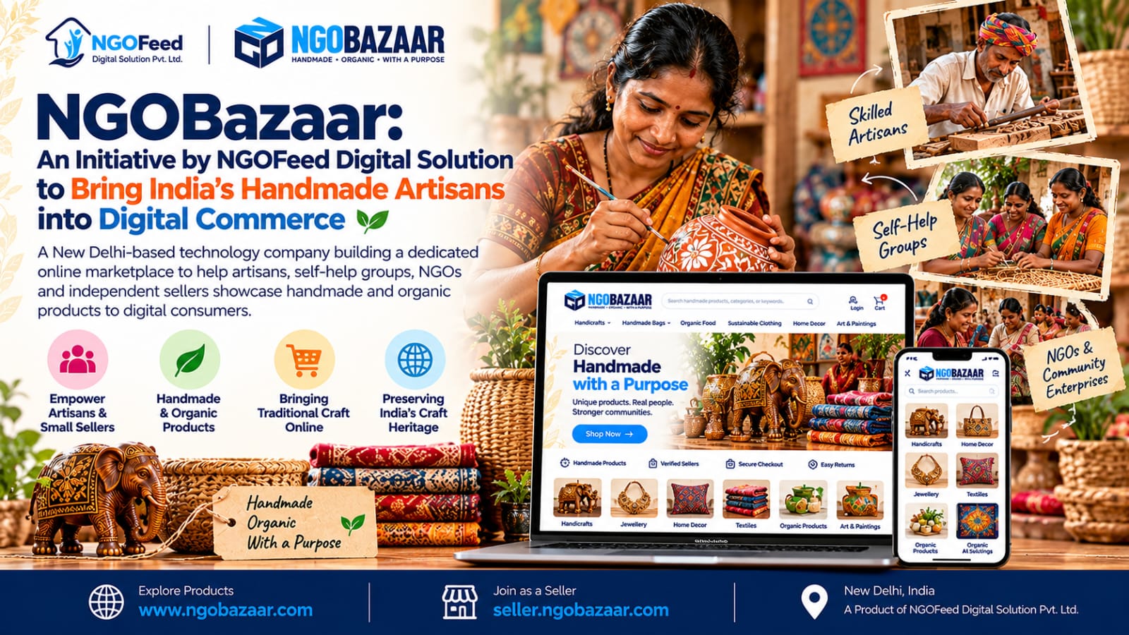 NGOBazaar Highlights Artisans and Their Stories as 26 Sellers Go Live on Its Marketplace