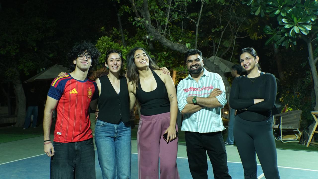 Athletes and creators participating in interactive games during the Off The Clock event in New Delhi