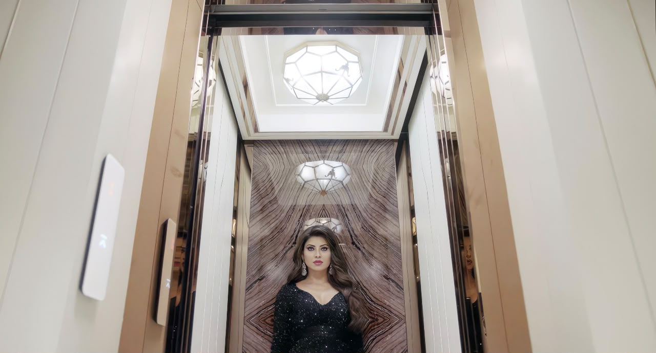 Where the Lift Becomes Part of the Architecture: Hybon’s Bespoke Cabin for Urvashi Rautela