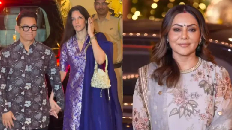 Karwa Chauth 2026: Aamir Khan and Gauri Spratt Join Sunita Kapoor’s Star-Studded Celebration, Gauri Khan Attends Without Shah Rukh