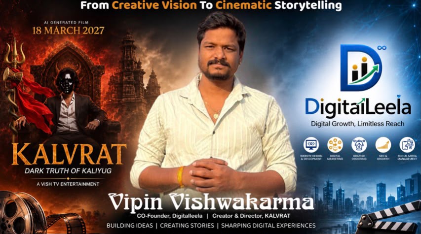 Vipin Vishwakarma founder of DigitalLeela discussing the AI film Kalvrat