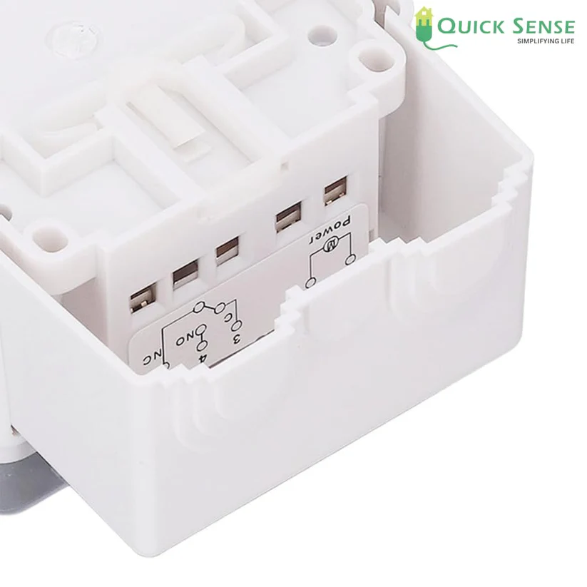 Showing the Wire input of timer switch