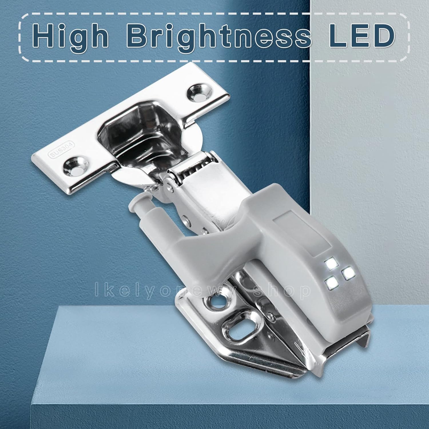 DC Wardrobe Door Sensor Light Switch, Auto ON/OFF on Door Open/Close, DC 12-24V for Almirah Cabinet LED Strip ( With Battery)