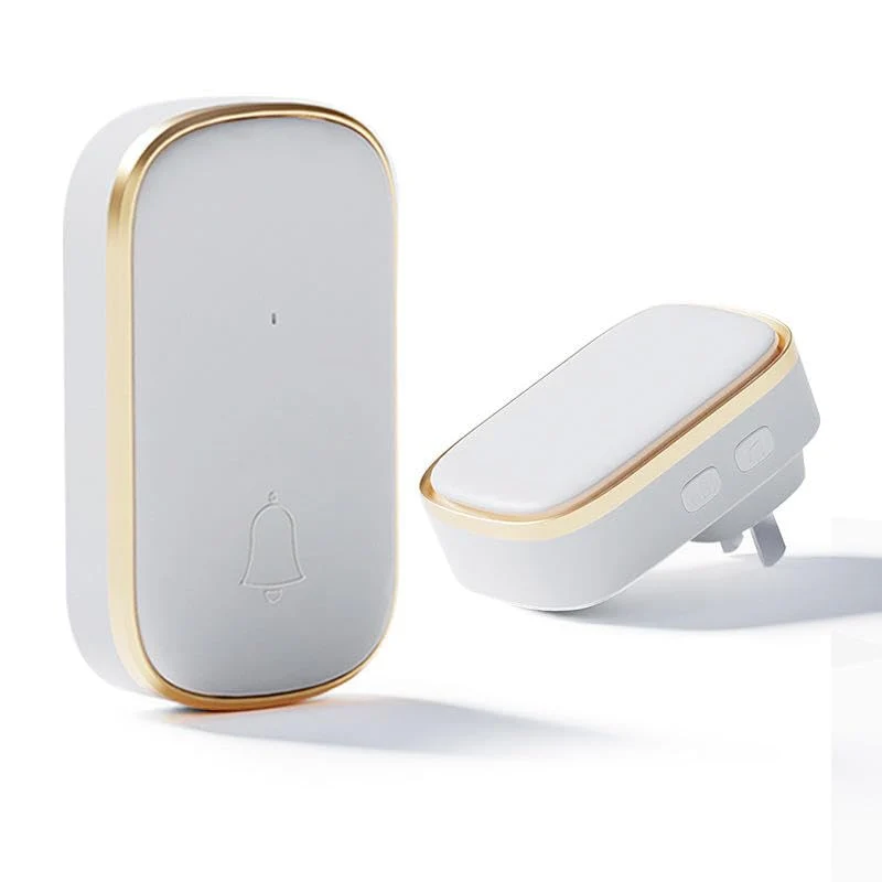 Wireless Doorbell, 58 Chimes, Multi-Color LED Alert, IP55, 5 Volume Levels Extra Loud, 300m, Plug-in No WiFi