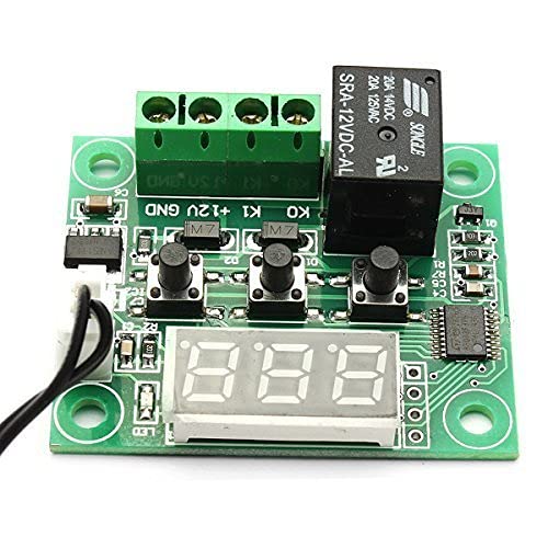 W1209 Mini Digital Temperature Controller Thermostat, -50 to 110°C, 12V DC, 20A, Probe for Aquarium Fridge DIY
