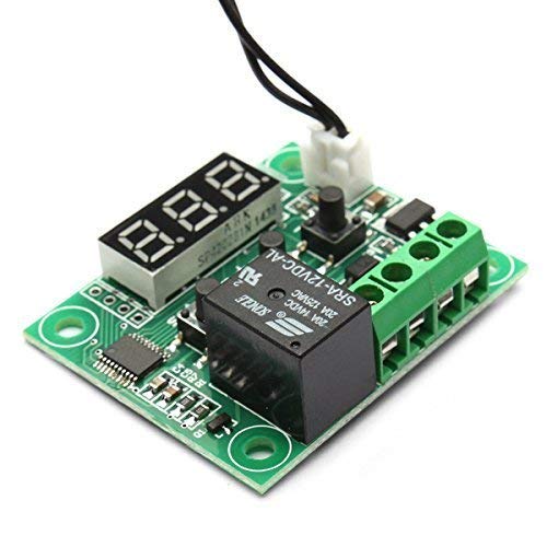 W1209 Mini Digital Temperature Controller Thermostat, -50 to 110°C, 12V DC, 20A, Probe for Aquarium Fridge DIY