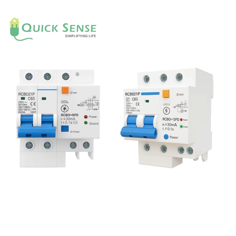 63A Miniature Circuit Breaker MCB, Single Pole Overload & Short Circuit Protection, DIN Rail for Home Industrial