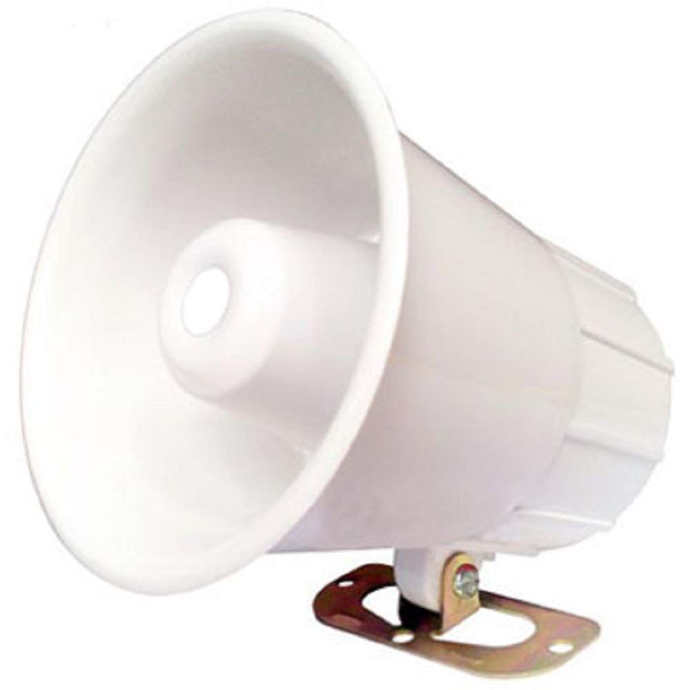 Heavy Duty Electronic Siren Hooter, 118dB Loud Alarm, 220V AC, Robust M.S. Mount for Factory Industrial Security