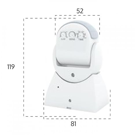 5.8GHz Microwave Radar Motion Sensor Switch, 180°, 5-15m, IP65 Waterproof, 1200W, Adjustable Delay Outdoor
