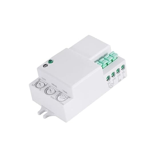 5.8GHz Microwave Radar Motion Sensor Switch, Multi-Mount 360°/180°, 1-8m, 300W, Adjustable Delay, AC 220-240V