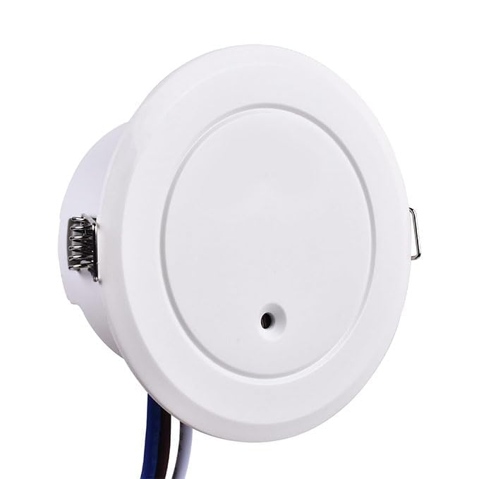 5.8GHz Microwave Radar Motion Sensor Switch, 360°, Adjustable Range & Delay, Day Night Auto, AC 220-240V