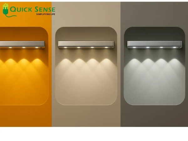 Rechargeable Motion Sensor Slim Long LED Bar Light 60cm, USB, Magnetic Stick-on for Wardrobe Kitchen Mirror