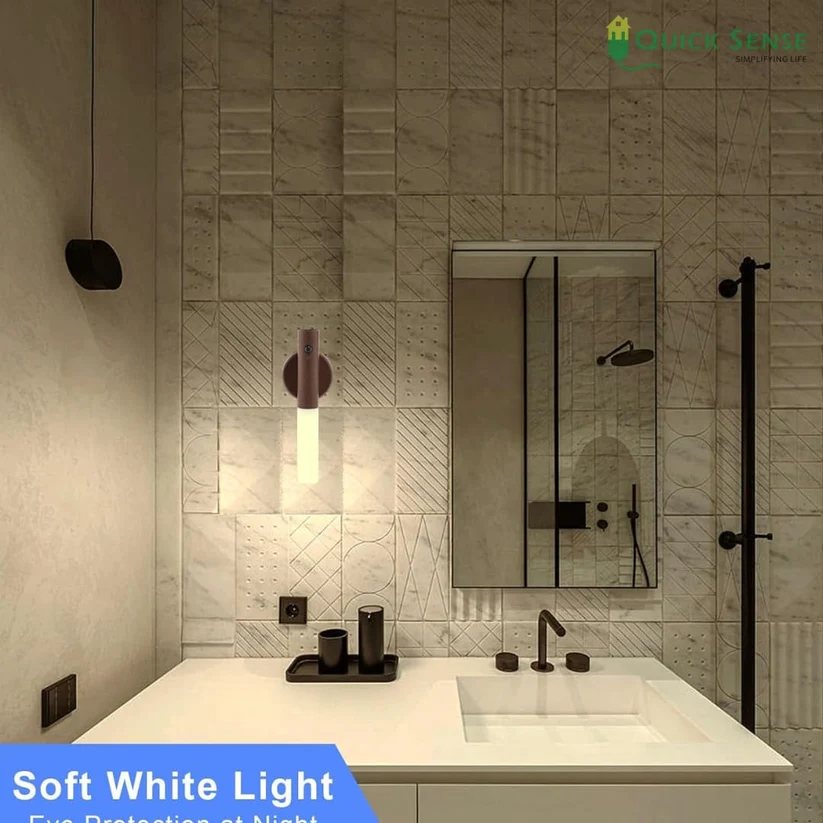 Rechargeable Motion Sensor LED Light, USB, Magnetic Stick-on for Wardrobe Almirah Cabinet Kitchen Stairs