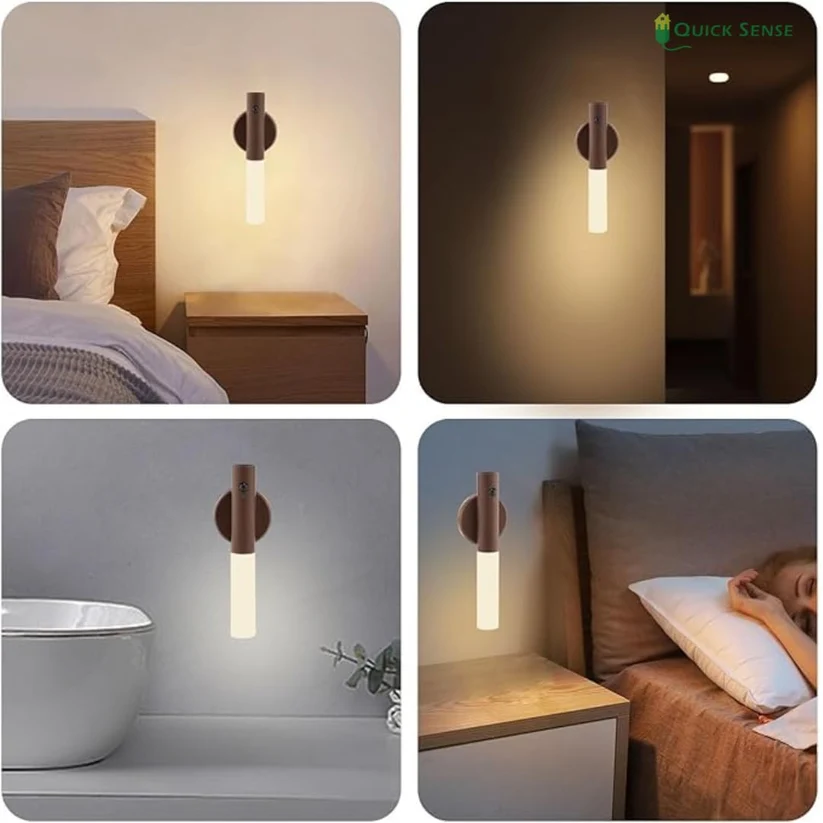 Rechargeable Motion Sensor LED Light, USB, Magnetic Stick-on for Wardrobe Almirah Cabinet Kitchen Stairs