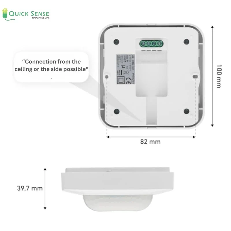 360° Long Range Presence Sensor Switch, 20m, 2000W, 30min Delay, Day Night Auto, AC 220-240V for Warehouse Hall