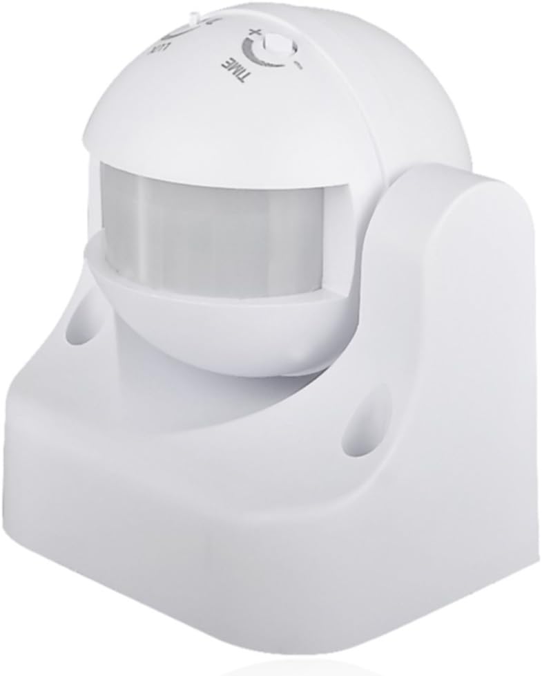 Wall PIR Motion Sensor Switch, 180° 12m, 1200W, IP44, Day Night Auto, Adjustable Delay, AC 220-240V Outdoor
