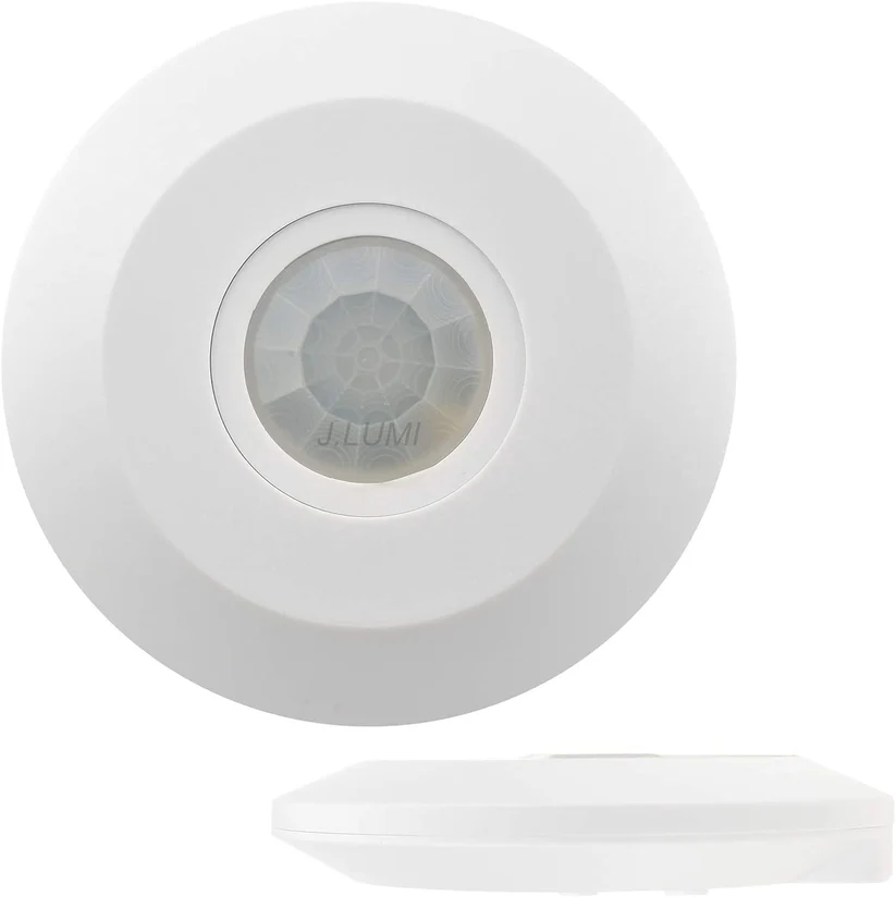 360° Ceiling PIR Motion Sensor Switch, 6m, Heavy Duty 2000W, Day Night Auto, Adjustable Delay, AC 220-240V