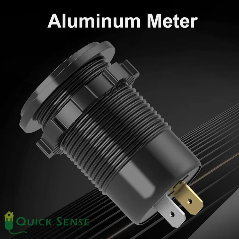 Car Charger USB Outlet, PD 65W Laptop Fast Charge, QC3.0, Voltmeter & ON/OFF Switch, 12V/24V Flush Mount