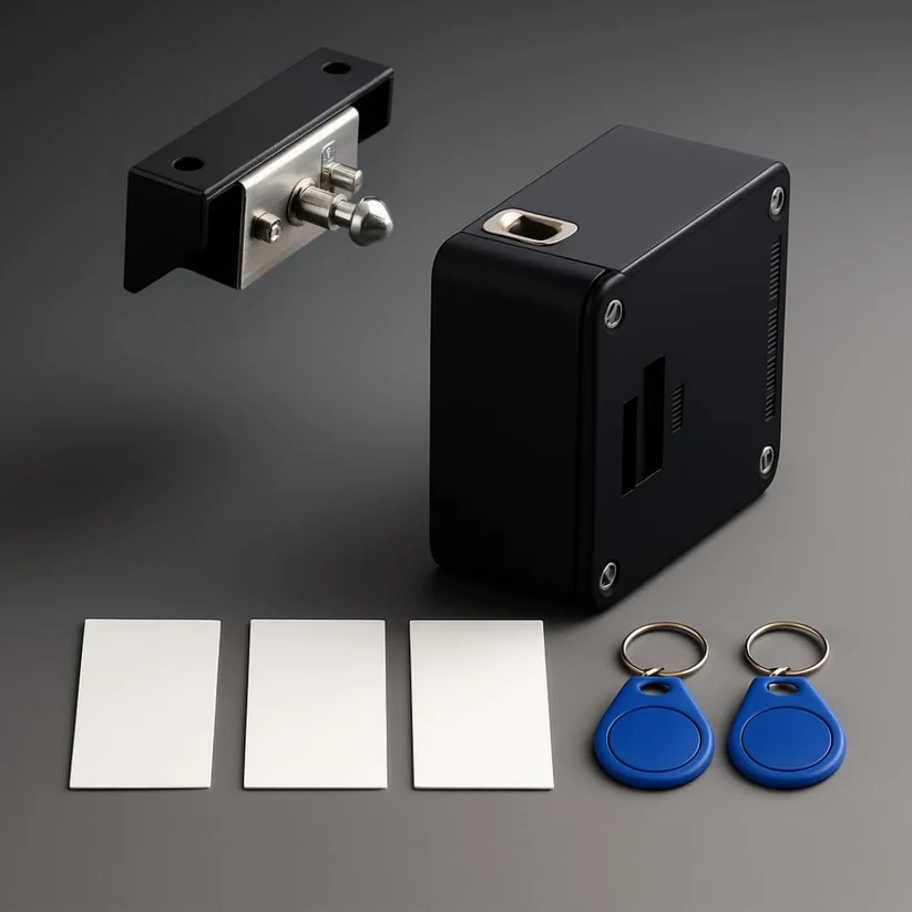 RFID Smart Cabinet Lock, Keyless Electronic Drawer Lock, One Card Multi-Lock, USB Emergency for Locker Office