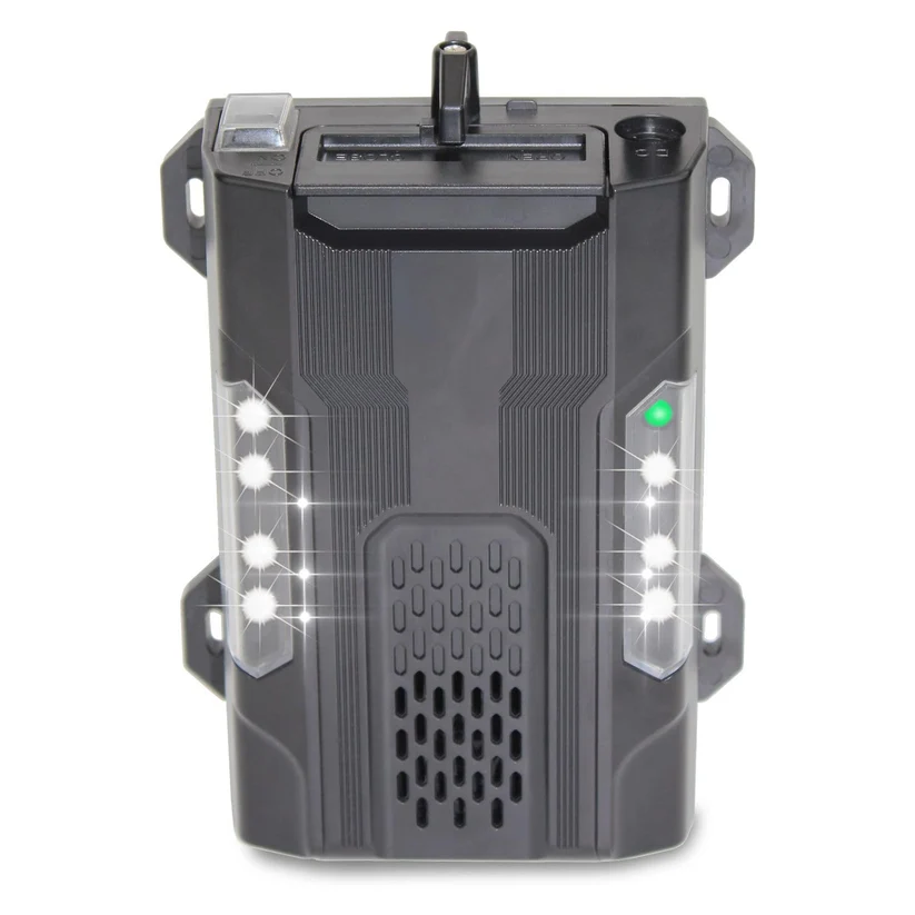 Solar Ultrasonic Animal Repeller with PIR Sensor & High-Intensity LED, Multi-Species Waterproof for Large Garden