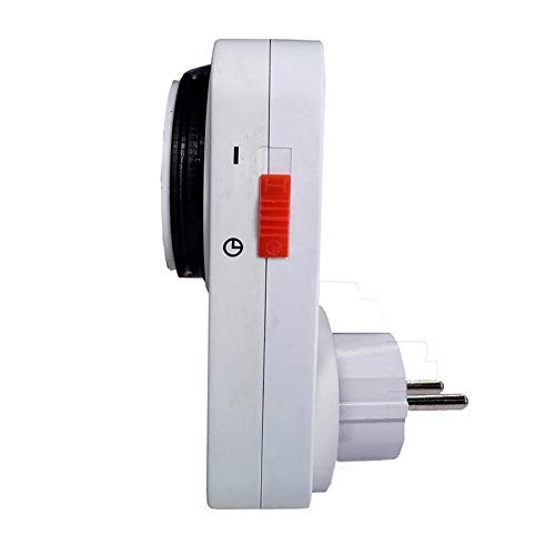 Mechanical Plug-in Timer Switch, 230-240V, 16A, 24-Hour Dial, Automatic Socket Timer for Appliances Lights