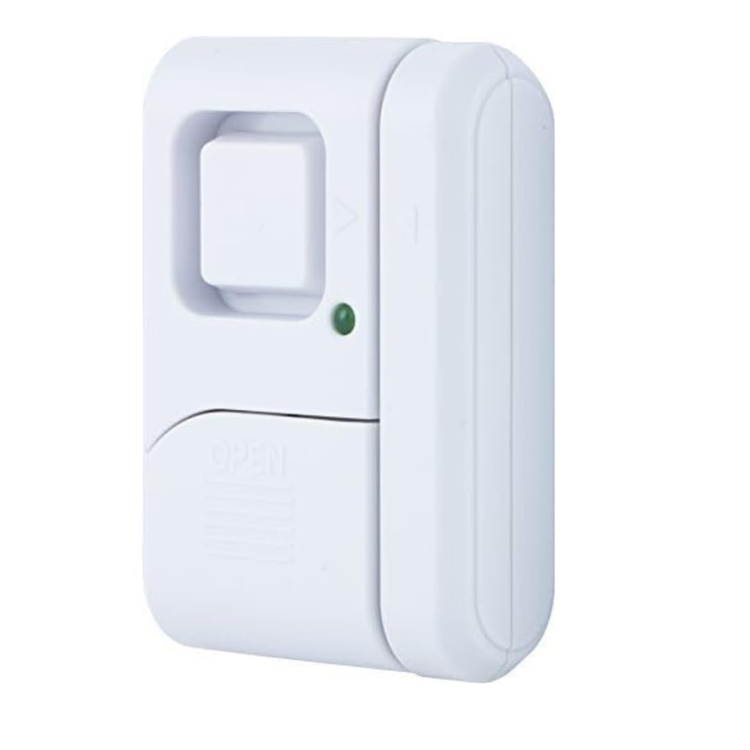 Door Window Alarm, Magnetic Sensor, 120dB Siren, 3 Modes (OFF/Chime/Alarm), Adhesive, Anti-Theft for Home