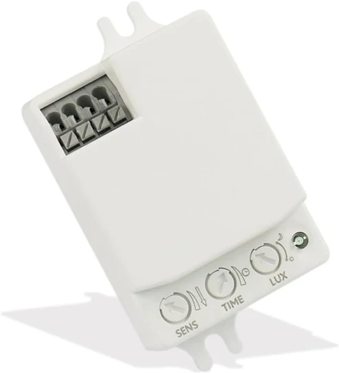 5.8GHz Microwave Radar Motion Sensor Switch, Multi-Mount 360°/180°, 5-15m, 1200W, Adjustable Delay AC 220V
