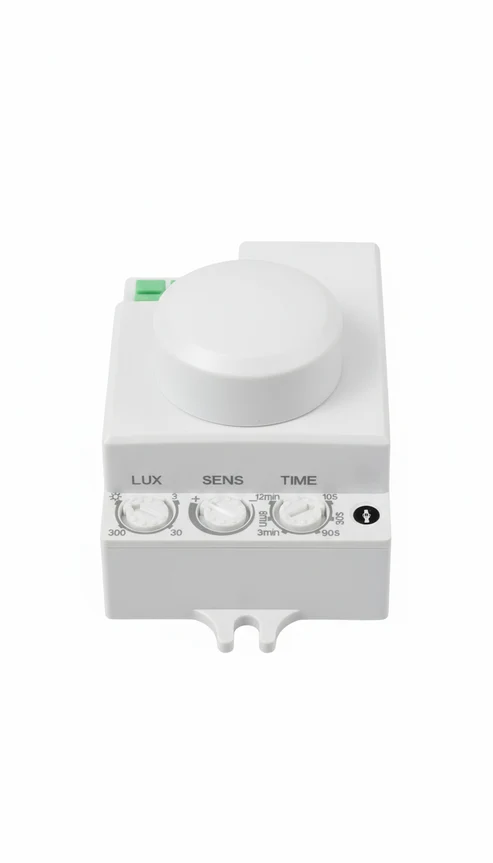 5.8GHz Microwave Radar Motion Sensor Switch, 360°, 1-8m, 1200W, Adjustable Sensitivity & Delay, AC 220-240V