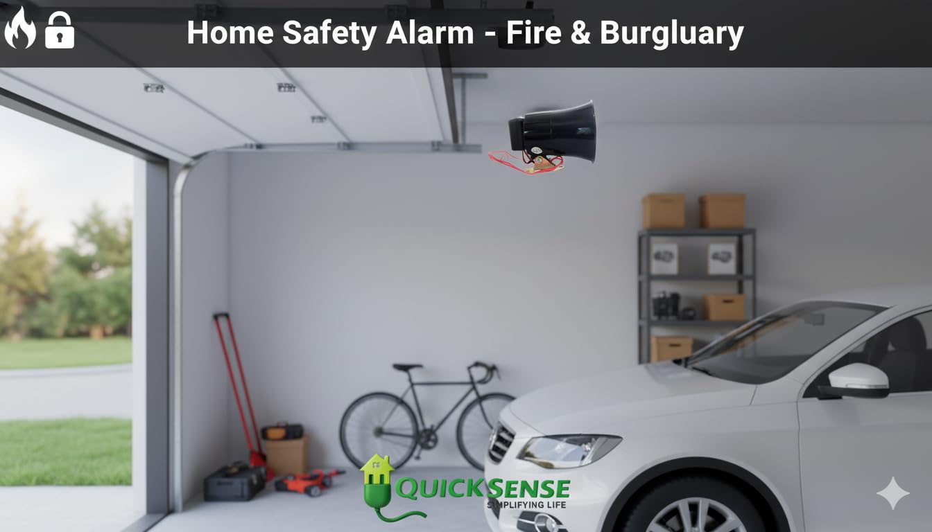 Electronic Siren Hooter, 115dB Loud Alarm, 220V AC, M.S. Mount for Security Factory Home Shop