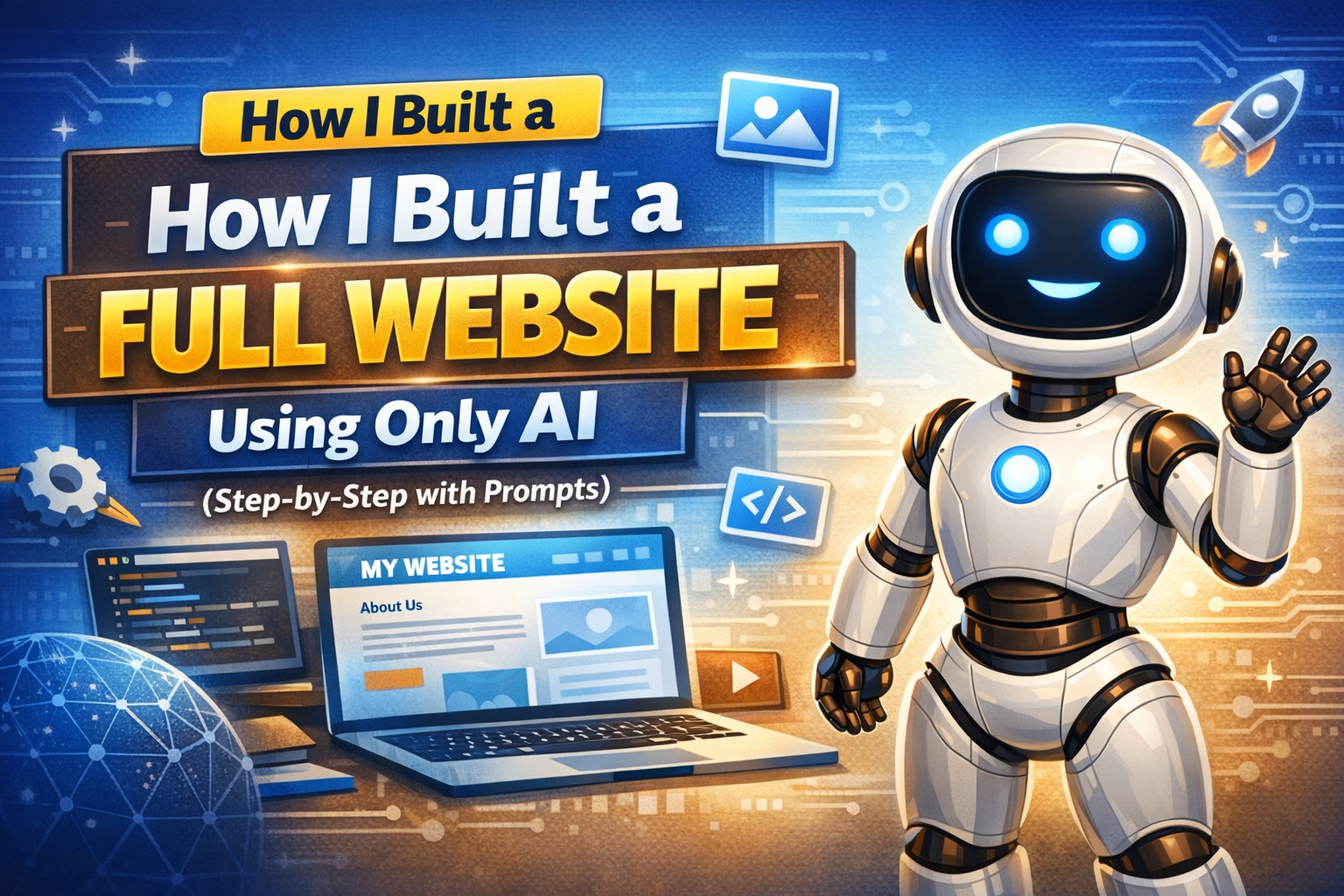 How I Built a Full Website Using Only AI (Step-by-Step with Prompts)