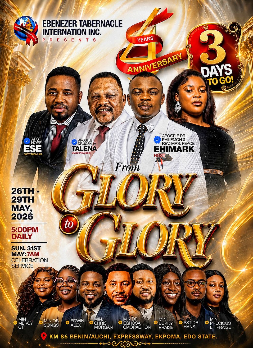 Upcoming programme flyer