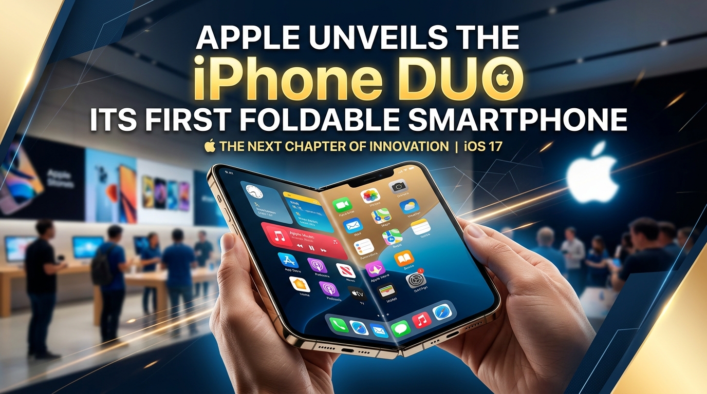 Apple unveils the iPhone Duo, its first foldable smartphone