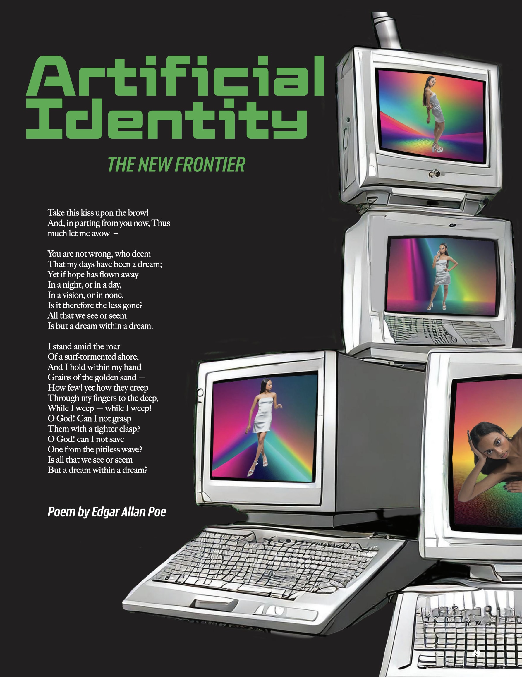 Artificial Identity editorial in Coulture Magazine, spread 1