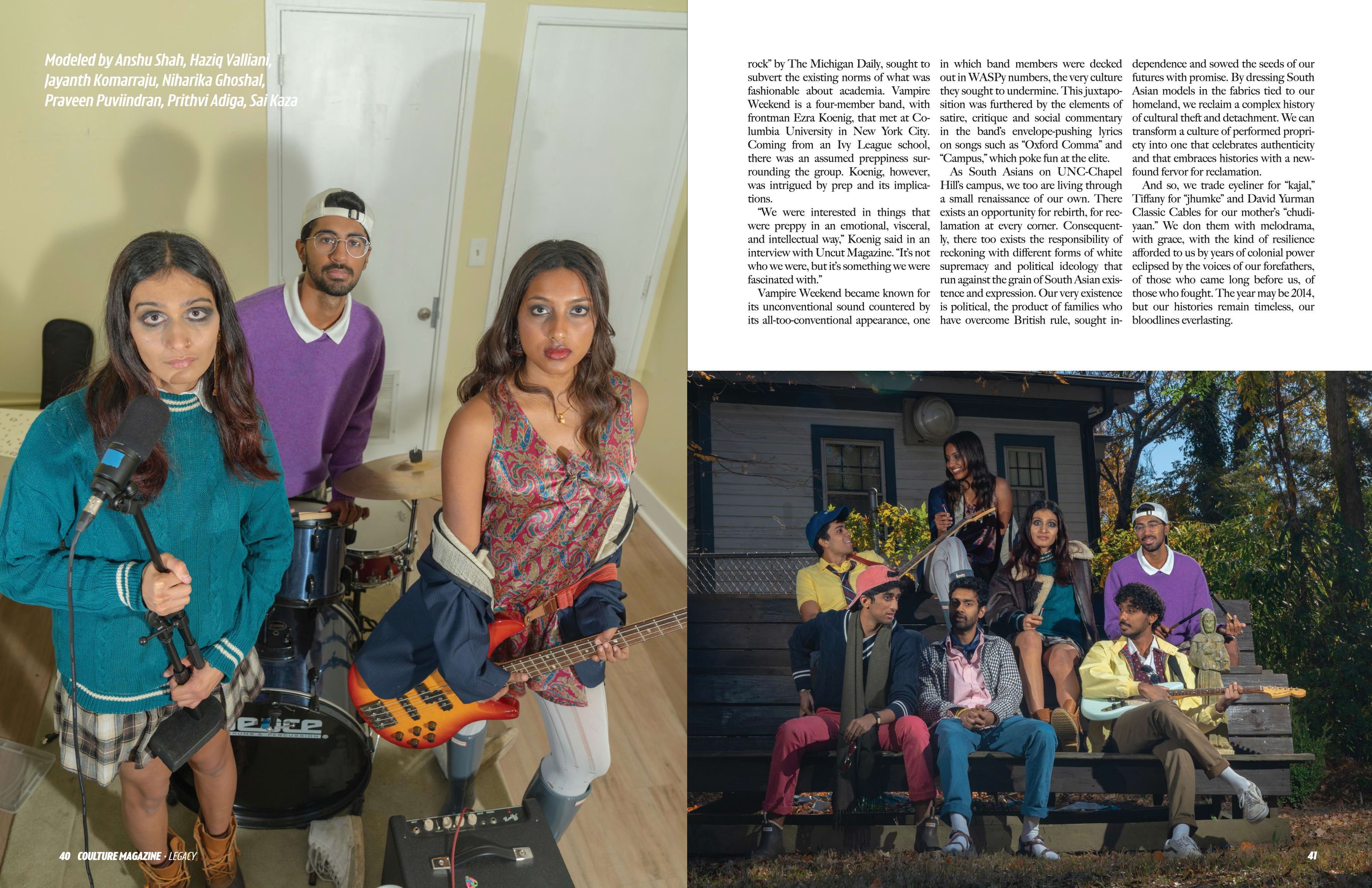 Oxford Drama editorial in Coulture Magazine, spread 2