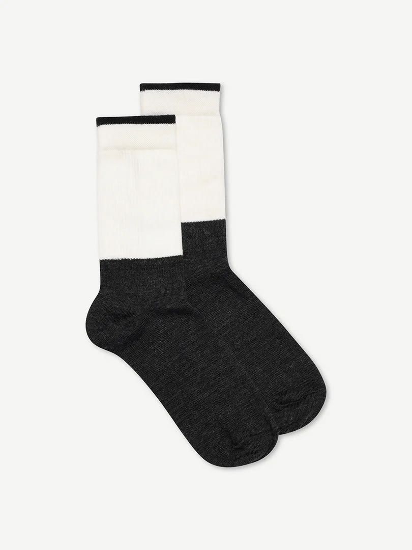 Kalia, wool sock Dark Grey