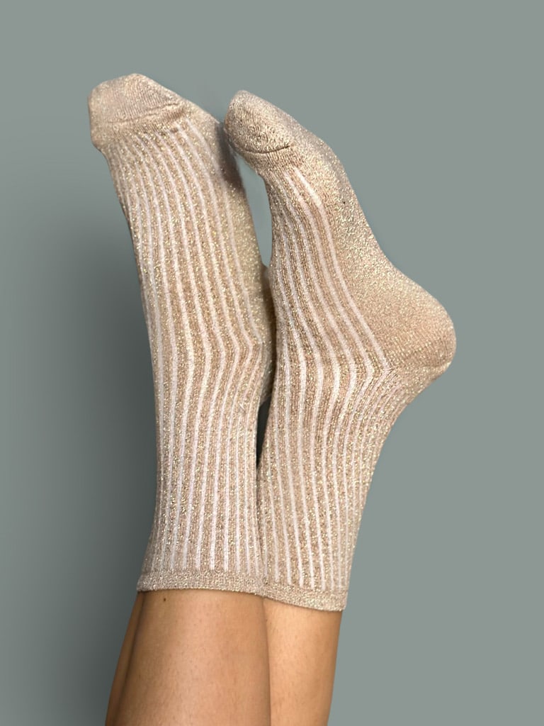 Adele Lurex Socks Neutral