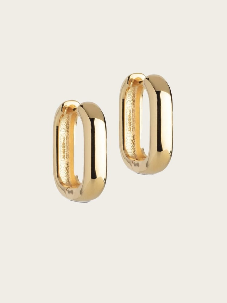 Hoops Square 18mm Gold