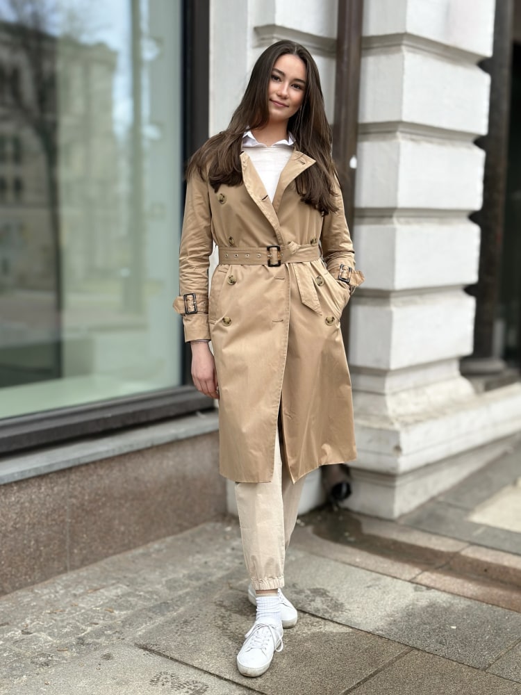 Flaka Midi Coat Beige