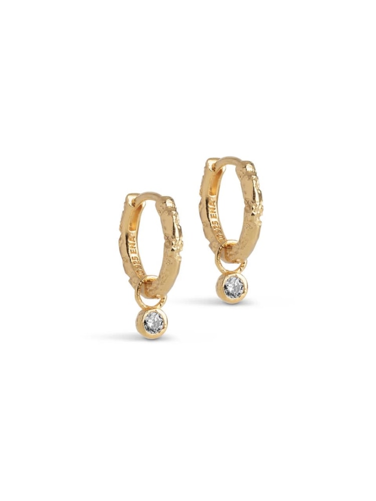 Hoops, Belle CZ White CZ