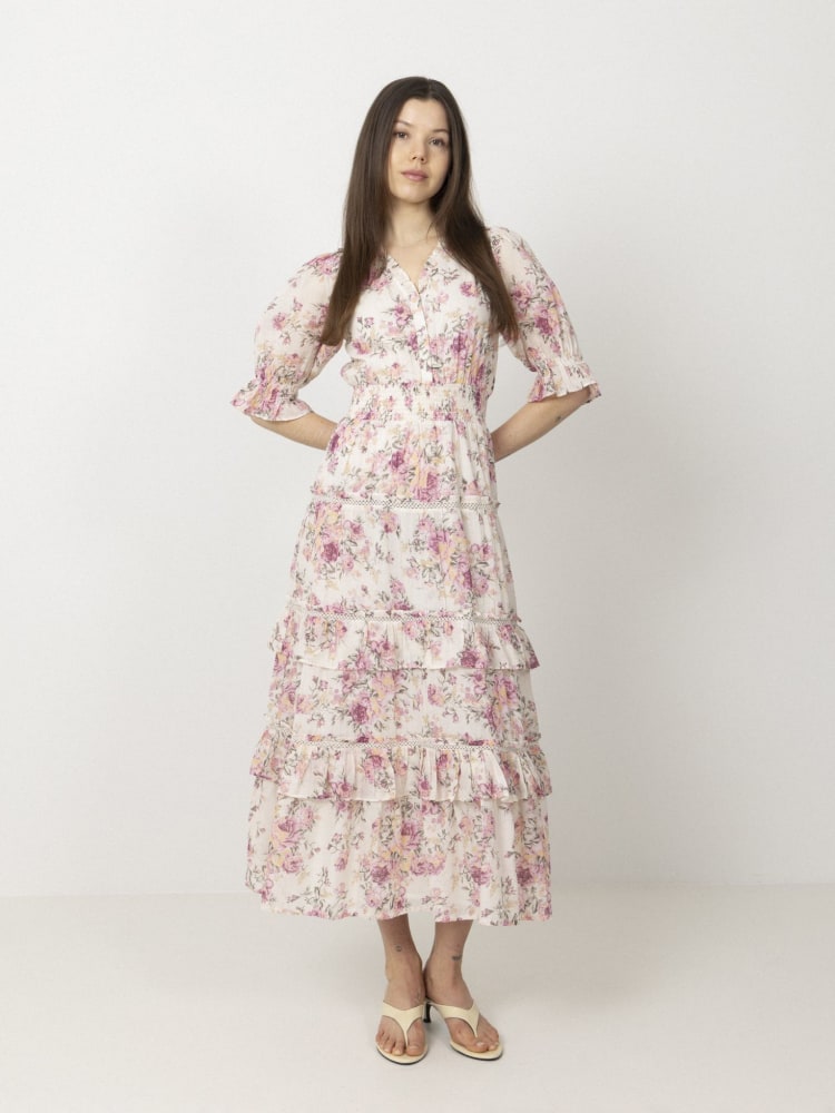 Vera Dreamy Flower Dress Pink Flower