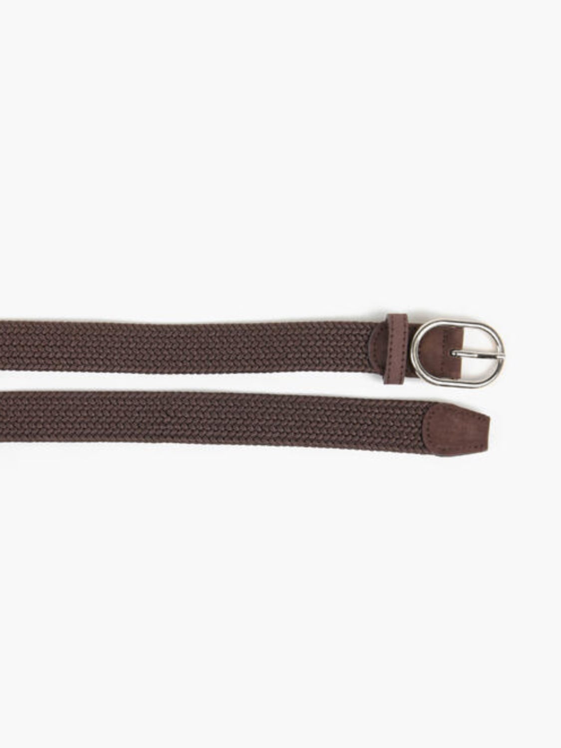 Frida Flettet Strikkbelte Oval brown