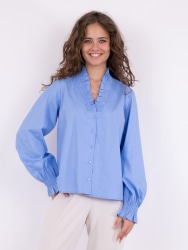 Brielle Solid Shirt Sky blue