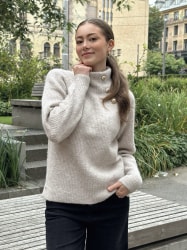 Graham Knit Sweater beige melange