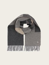 Leia Lambswool Scarf Charcoal
